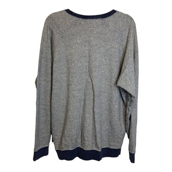 Patagonia Sweatshirt Men's Size XL Crewneck Blue White Stripes - Picture 2 of 4